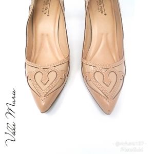 Stunning Ville Marie Brazil Embroidered Pumps sz 10